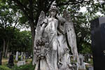 Wien 3D - Zentralfriedhof - Grabfigur Engel